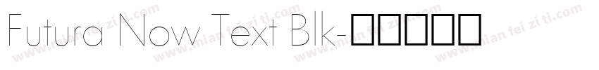 Futura Now Text Blk字体转换